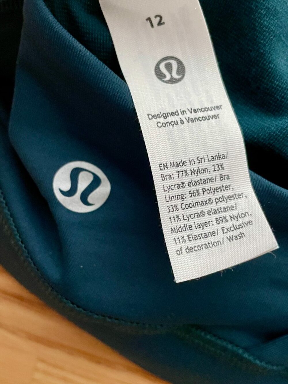 NWT Lululemon Energy Bra Medium Support Size 12 - Picture 3 of 11
